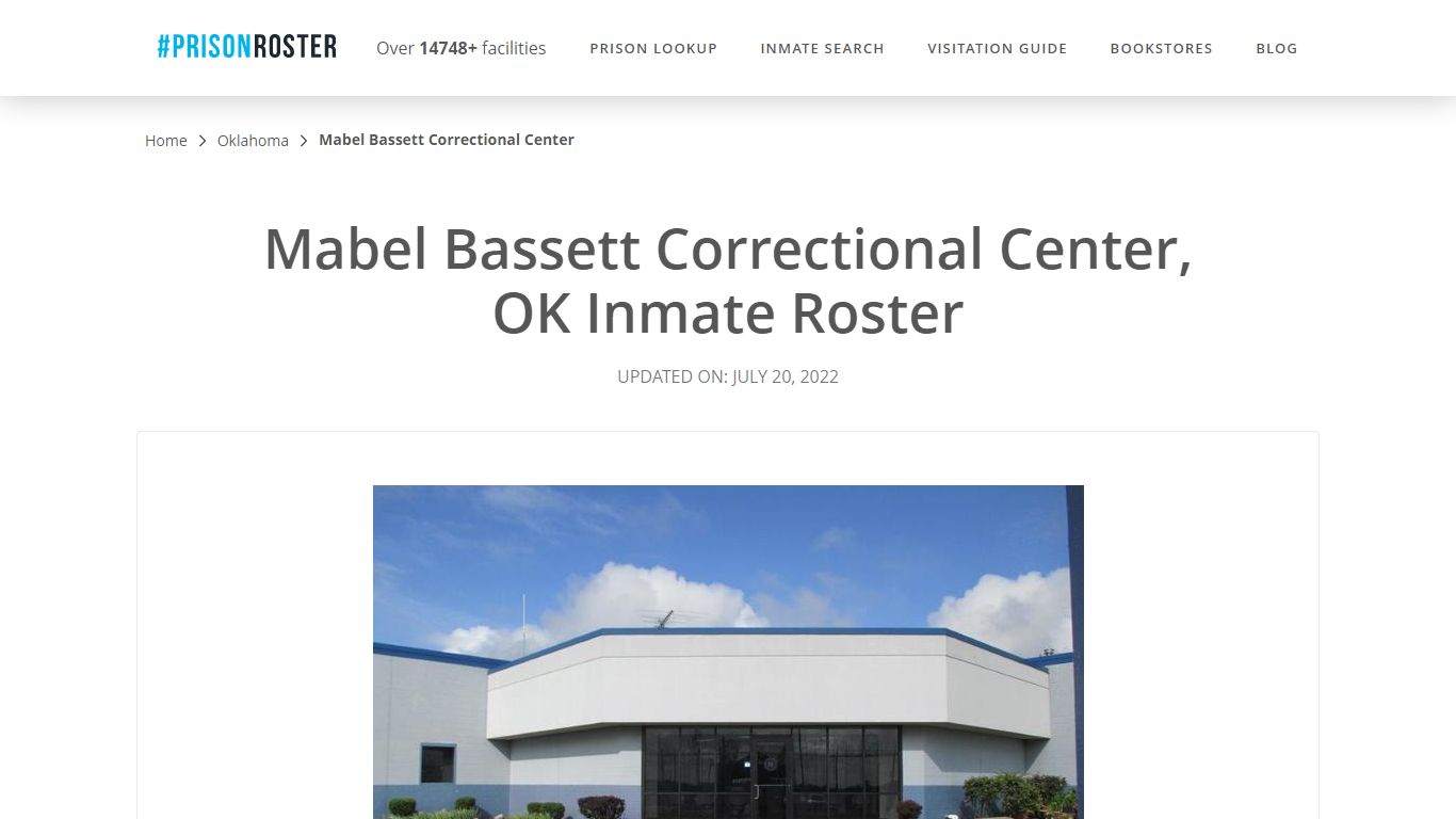 Mabel Bassett Correctional Center, OK Inmate Roster