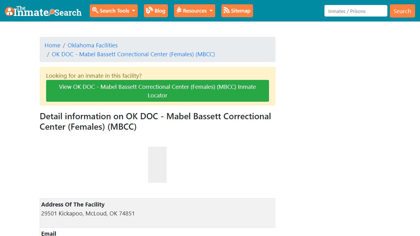 Information on OK DOC - Mabel Bassett Correctional Center ...